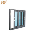 aluminium frame sliding windows with glass panels